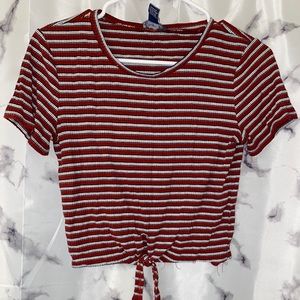Striped Crop-Top